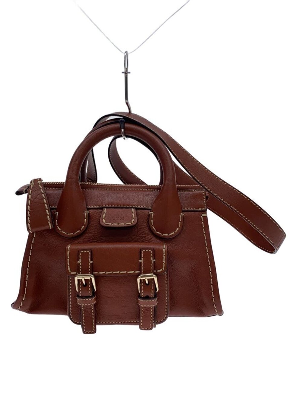 Chloe Edith Bag Leather Shoulder Bag Brown